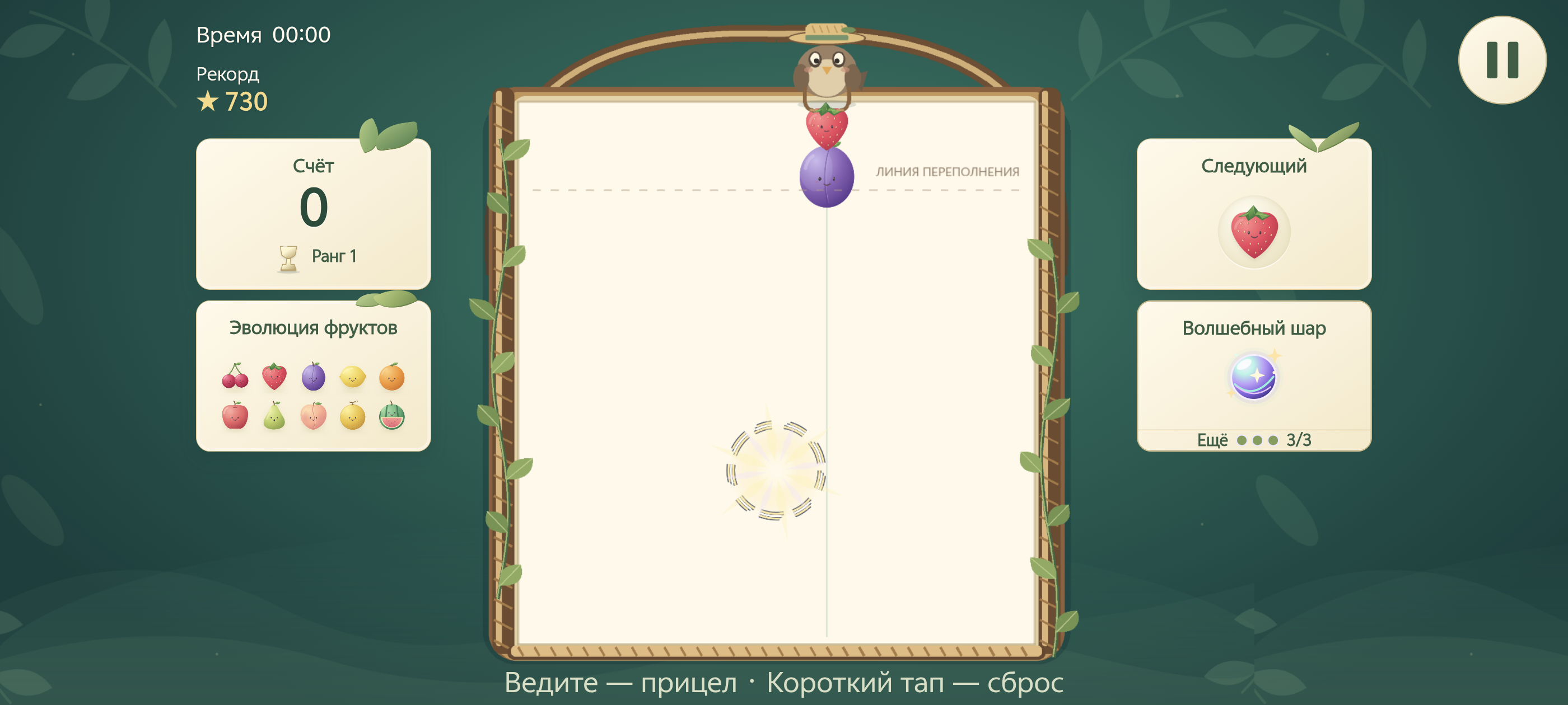 Игровое поле в оформлении сада